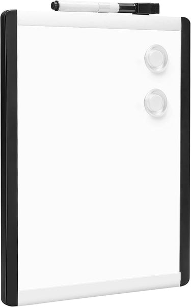 Amazon Basics Magnetische, trocken abwischbare Tafel, Kunststoff/Aluminiumrahmen, 21,6 cm x 28 cm, Weiß
